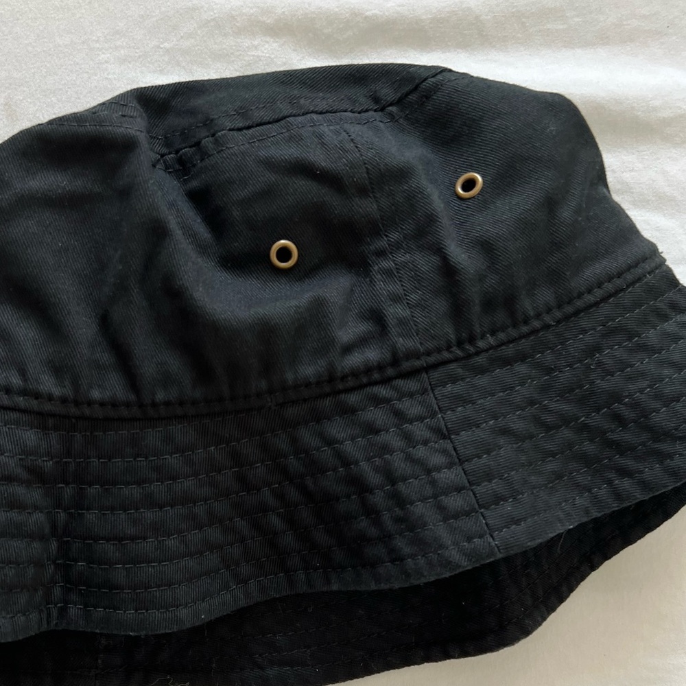 NWT The Hat Depot Classic Cotton Black Bucket Hat S/M - Picture 5 of 9